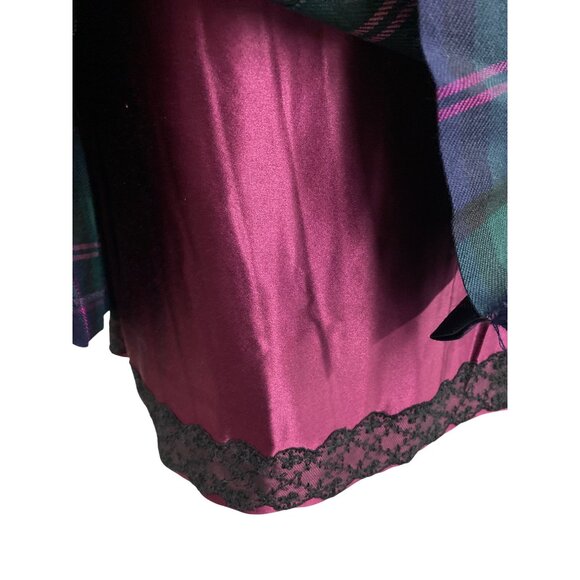 Vintage Sara Berman Plaid Tartan Kilt Skirt M - Picture 3 of 10